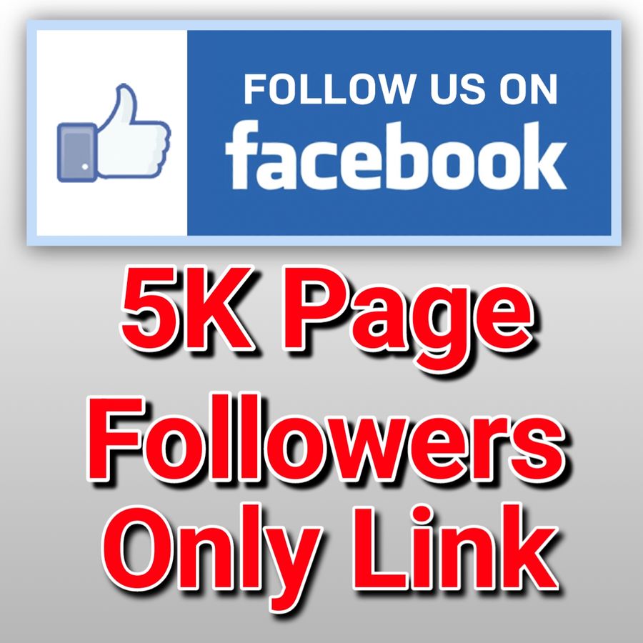 5 Thousands Real Followers/Like Facebook Page