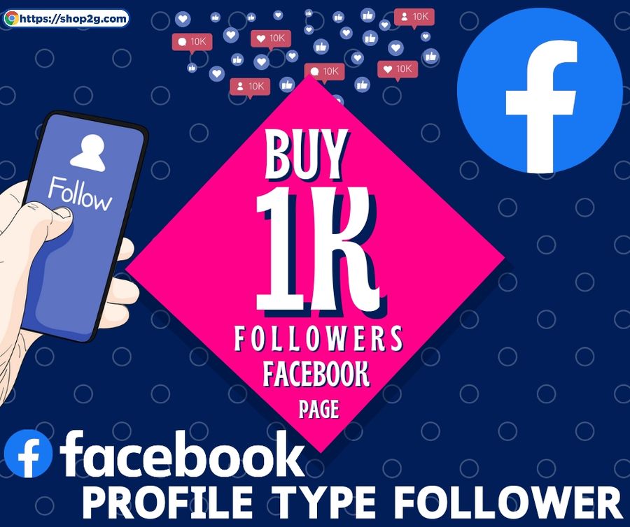 Facebook profile type Page-Follower 1 হাজার